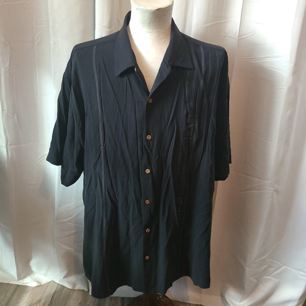 Mens S/S button front shirt Tommy Bahama Colorado Rockies Baseball game 7 - 2XL